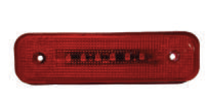 PLAFON MINI ZEPPELIN PLANO 1X4 LED ROJO