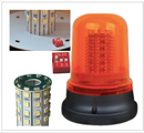 TORRETA ESTROBO VASO AMBAR GRANDE LED