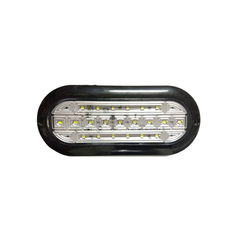 PLAFON OVALADO PLANO LED CRISTAL