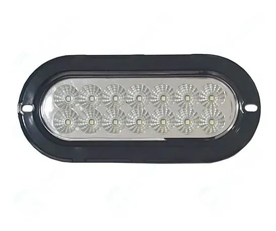 PLAFON OVALADO LED CON CANDADO CRISTAL ESTROBO