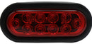 PLAFON SELLADO OVAL ROJO 10 LED