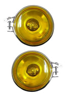 JUEGO DE FAROS ZETA AMBAR ARO NEGRO